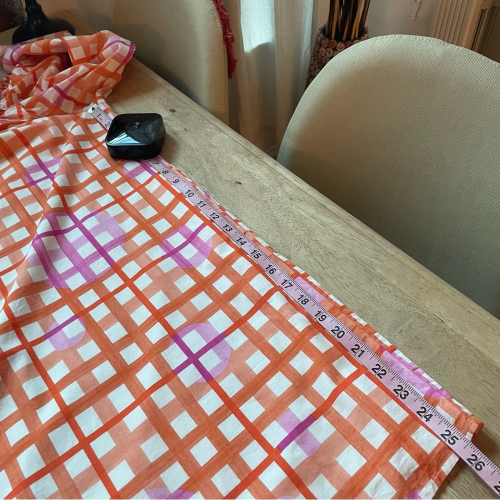 On Or Off Shoulder Pastel Plaid Dress w/ 2 Fabulous Hidden Side Pockets - Picture 12 of 14